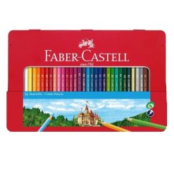 Creioane colorate 36 culori cutie metal Faber-Castell