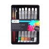 Set culori acuarela Nassau Fine Art 16 piese in cutie de metal