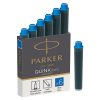 Patroane cerneala scurte Parker albastru deschis 6buc/set
