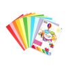 Set 100 bucati hartie colorata 80 gr in 10 culori