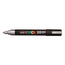 Marker cu vopsea Posca PC-5M - argintiu