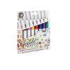 Set 8 markere Grafix pentru textile