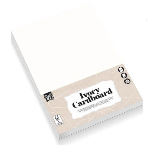 Set 10 bucati carton ivory A4 220 gr