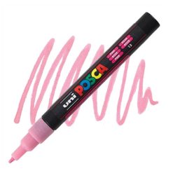 Marker PC-3M Posca 0.9-1.3 mm cu sclipici - roz