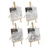 Sevalet din lemn cu panza pictura 30x22,5 cm predesenata model