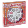 Set margele XO in cutie, nuante roz