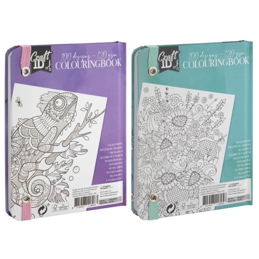 Carte de colorat A6 coperti cartonate 100 modele 120gr. - imagine 2