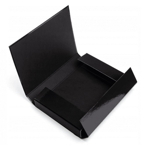 Mapa carton plastifiat cu elastic 55mm negru - imagine 2