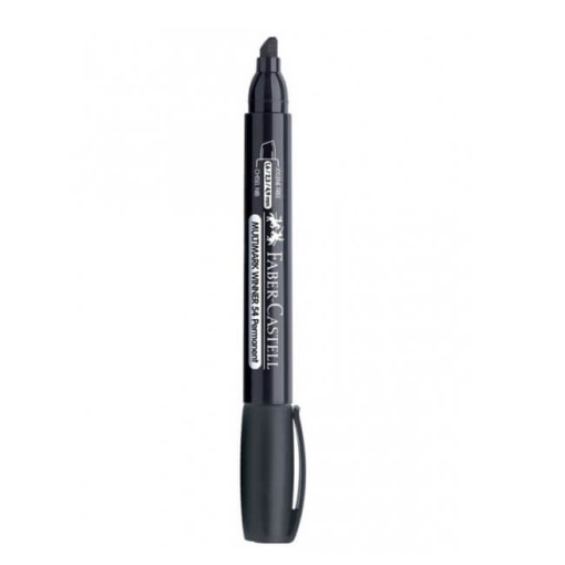 Marker permanent varf tesit negru Multimark Winner 54 Faber-Castell
