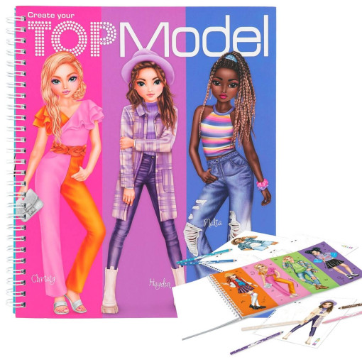 Carte de colorat Creaza TopModel