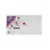 Mapa plastic cu buton DL polyfile Snopake transparenta