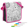 Set geanta fetite cu model pentru desenat 30 x 25 cm cu 4 markere