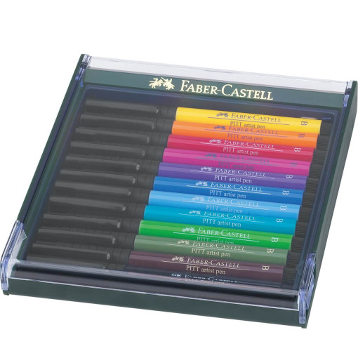 Set 12 culori Pitt Artist pen Faber-Castell