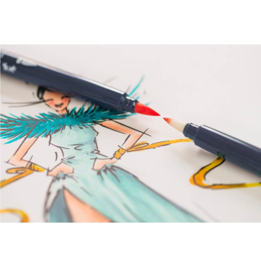 Set markere sketch cu 2 capete manga Goldfaber Faber-Castell - imagine 3