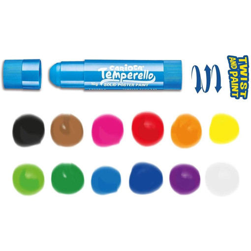 Creion-tempera Temperello Carioca 12/set - imagine 2
