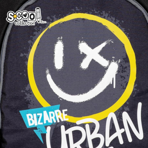 Ghiozdan URBAN BIZARRE 3 compartimente - imagine 3