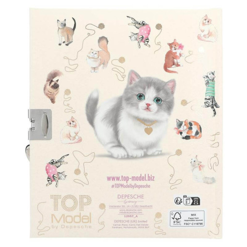 Jurnal cu lacat Kitty Top Model - imagine 3