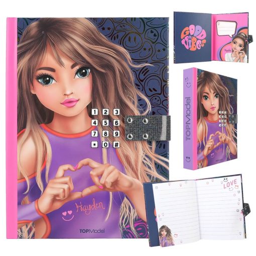 Jurnal cu cod si muzica Top Model Good Vibes