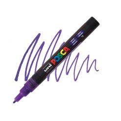 Marker PC-3M Posca 0.9-1.3 mm cu sclipici - violet