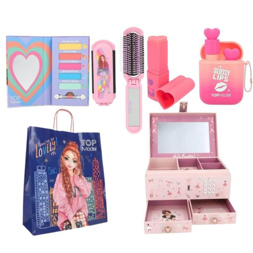 Set cadou cutie bijuterii si cosmetice TopModel LittleGirls