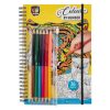 Carte coloreaza pe numere 36 file creioane incluse