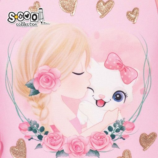 Ghiozdan Flower Girl 3 compartimente - imagine 3