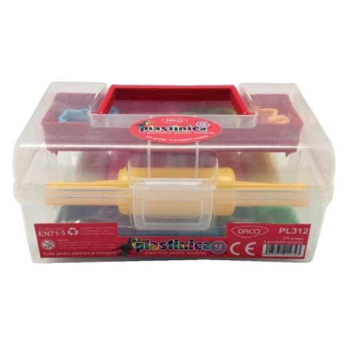 Plastilina 12 culori 375g in cutie Daco - imagine 2