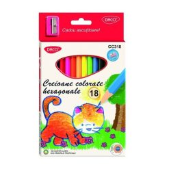 Set 18 creioane colorate Daco