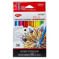 Set 36 creioane colorate Daco