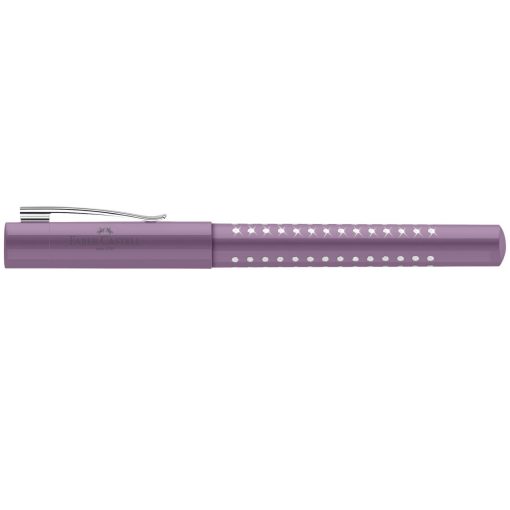 Stilou Sparkle violet metalic M Faber-Castell - imagine 3