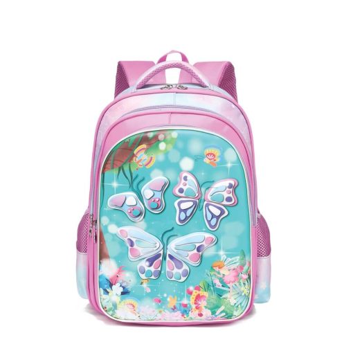 Ghiozdan 3D Butterfly 3 compartimente