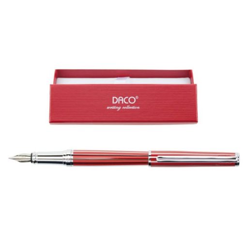 Stilou metalic Daco rosu in cutie ST115R