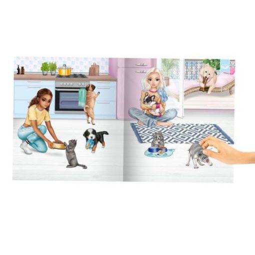 Carte cu stickere Kitty Doggy TOPModel - imagine 2