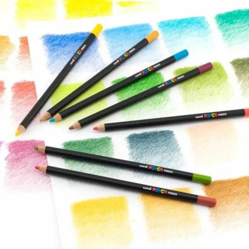 Set 14 creioane colorate POSCA cu punga cadou - imagine 2