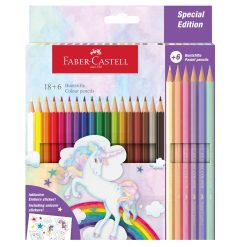 Set creioane colorate 18+6 culori Unicorni Faber-Castell
