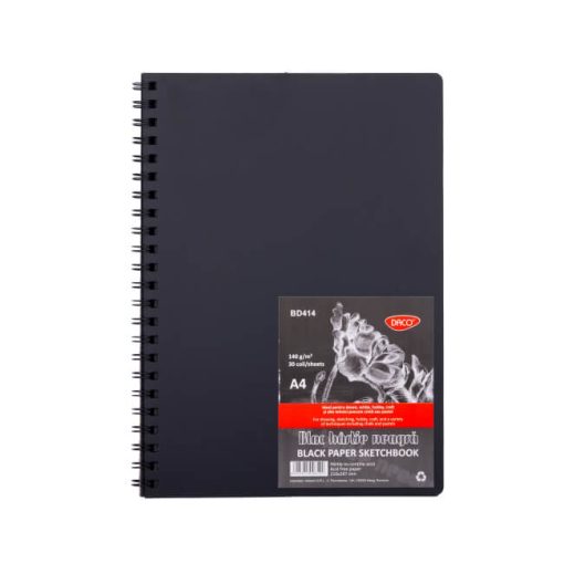 Bloc A4 hartie neagra 140gr 30 file Daco