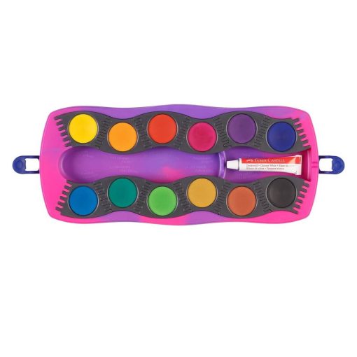 Set 12 culori acuarele Connector Unicorni 2025 Faber-Castell - imagine 4