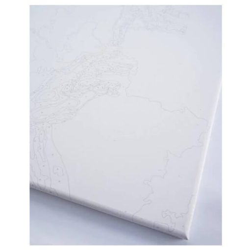 Set pictura pe numere 30x40 cm Unicorn pe luna cu pensule si culori - imagine 6