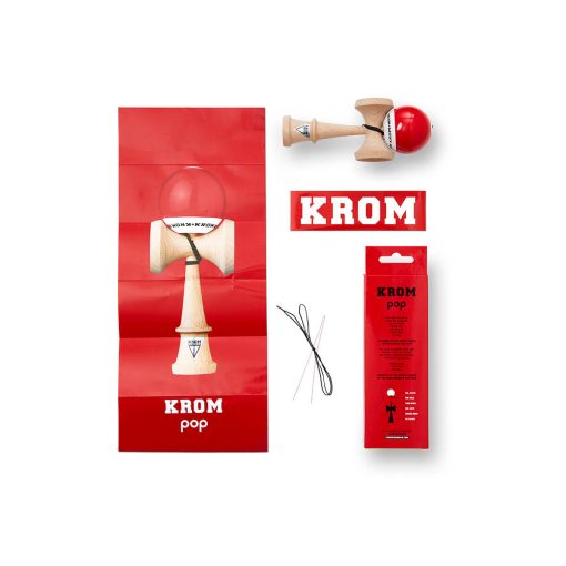 Kendama Krom Pop Sticky Red - imagine 5