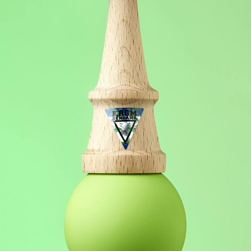 Kendama Krom Pop Rubber Lime Green - imagine 3