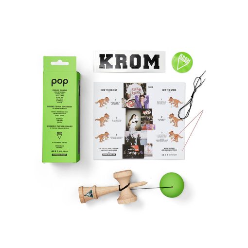 Kendama Krom Pop Rubber Lime Green - imagine 2