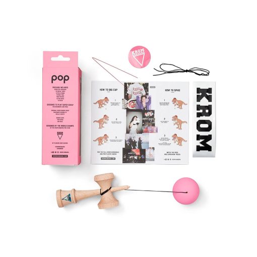 Kendama Krom Pop Rubber Pink - imagine 11