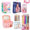 Set cadou cutie bijuterii si cosmetice TopModel Happy