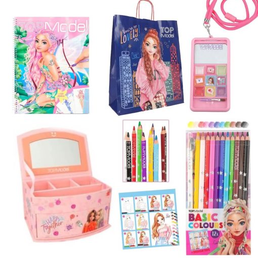 Set cadou cutie bijuterii si cosmetice TopModel Happy
