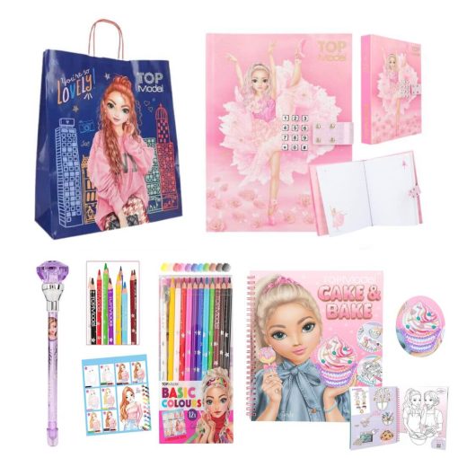 Set cadou jurnal cu cod, muzica si accesorii TopModel Glow