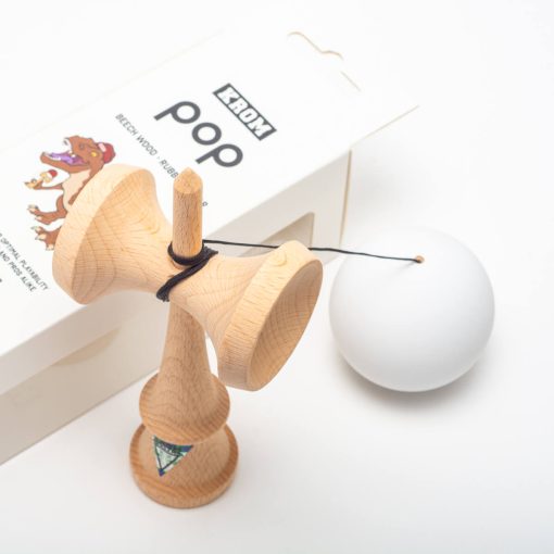 Kendama Krom Pop Rubber White - imagine 3