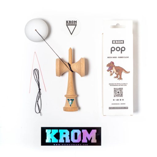Kendama Krom Pop Rubber White - imagine 2