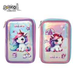 Penar neechipat cu 3 fermoare Fancy Unicorn