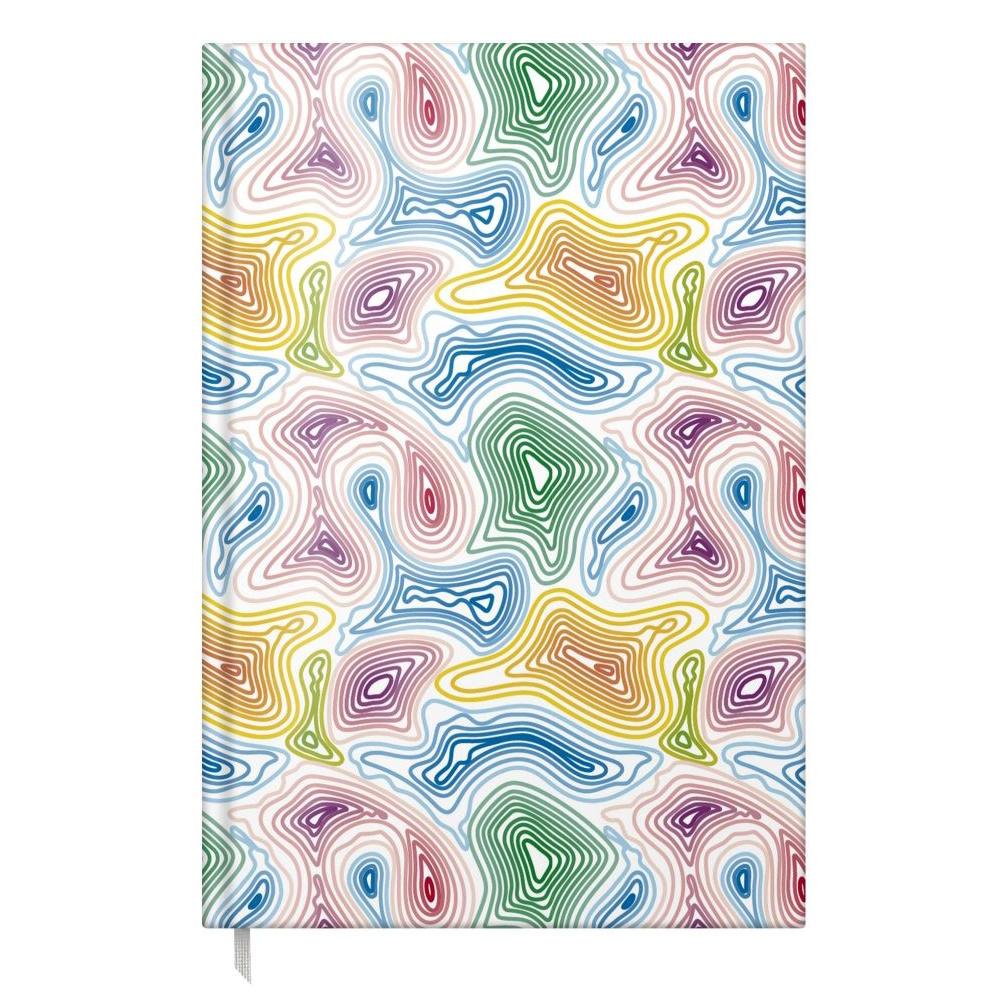 Agenda A5 nedatata Colorful Waves
