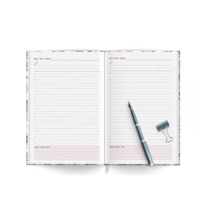 Agenda A5 nedatata Travel Stamps - imagine 2